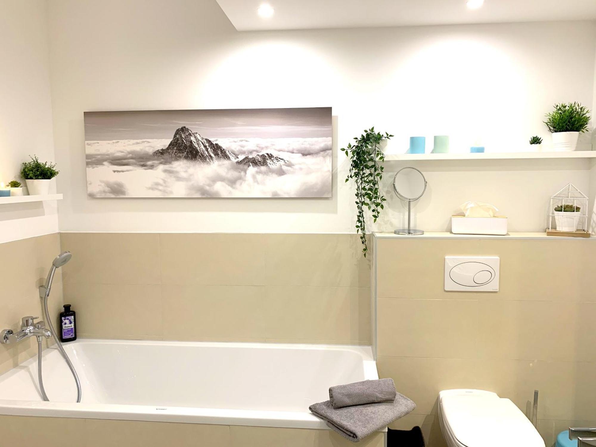 Апартаменты Moderne Mit Bodentiefer Dusche, Waschmaschine Und Kueche - 
