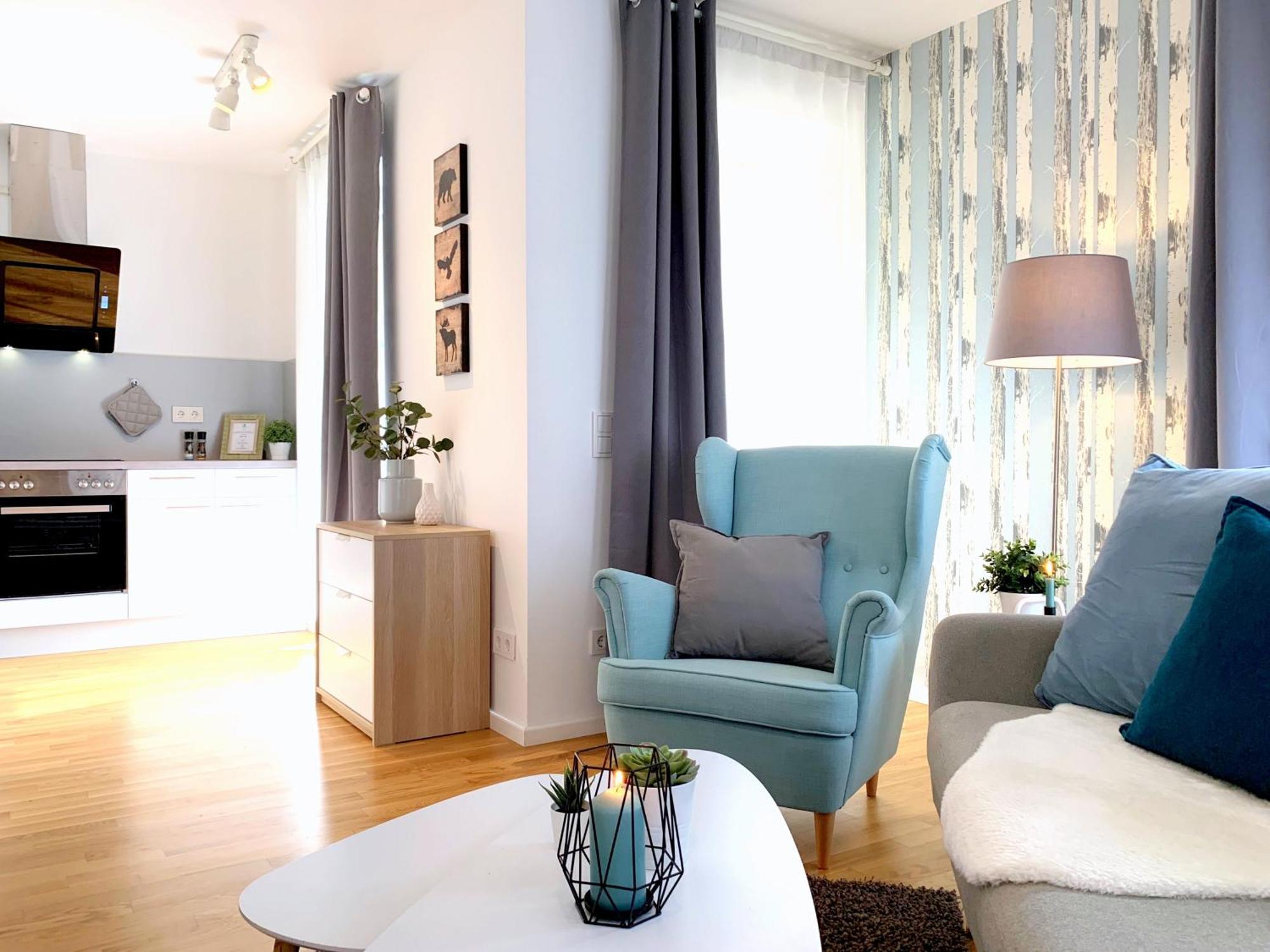 Апартаменты Moderne Mit Bodentiefer Dusche, Waschmaschine Und Kueche - 